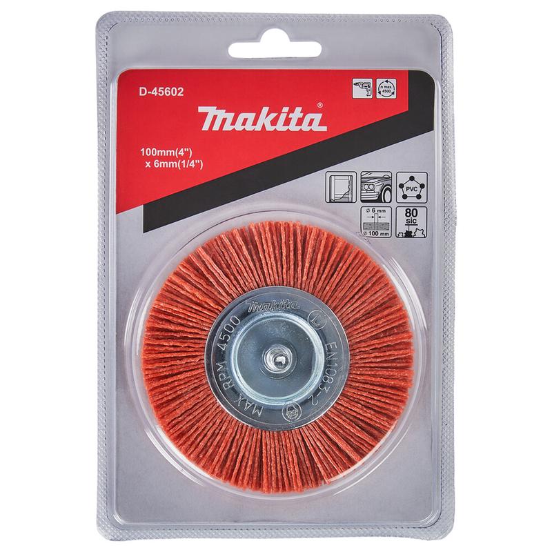 Нейлонова конічна щітка Makita для грубої очистки 100x6 мм (D-45602)