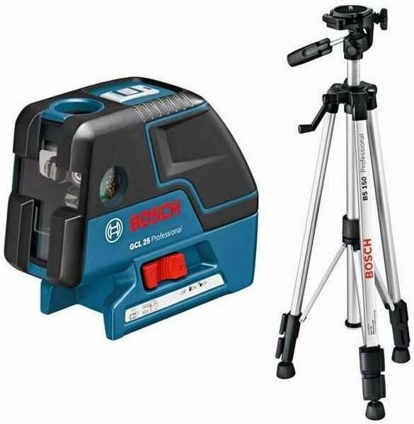 Комбі-лазер (лінійний + точковий) Bosch GCL 25 + BS 150 (0601066B01)