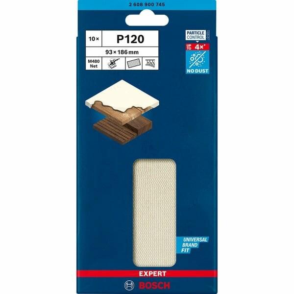 Шліфувальна сітка Bosch M480, K120, 93x186 мм (2608900745)