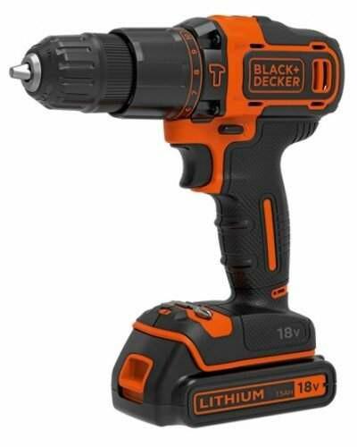 Акумуляторний ударний дриль-шурупокрут Black   Decker BDCHD18KB