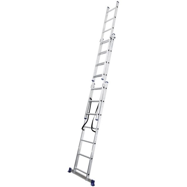 Трисекційна алюмінієва драбина VIRASTAR Triomax Pro 3x7 ступенів (TS6107)