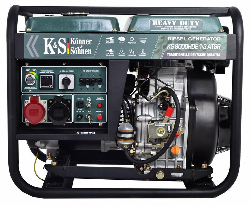 Дизельний генератор Konner Sohnen KS 9000HDE-1/3 ATSR + Блок автоматики