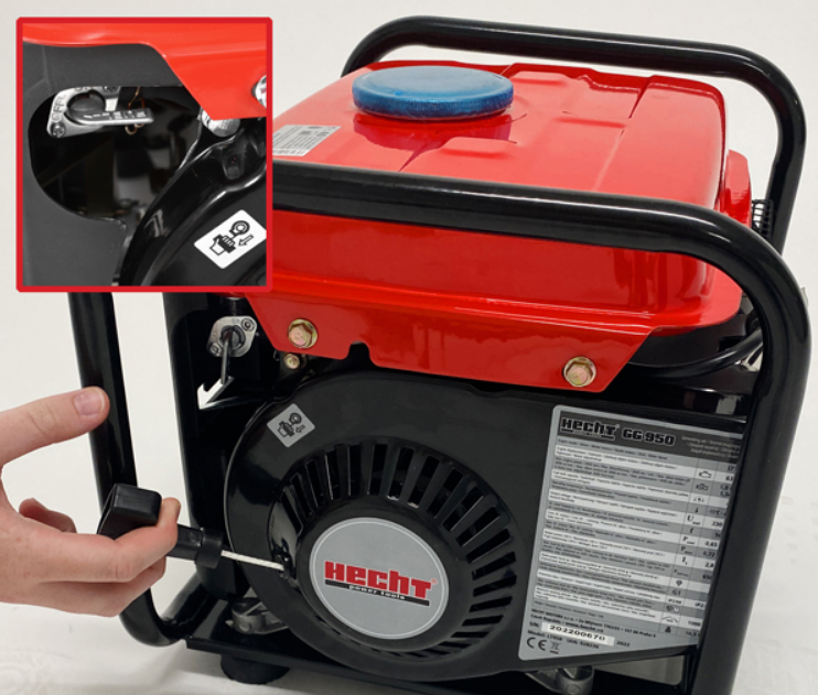 Бензиновий генератор Hecht GG 950DC