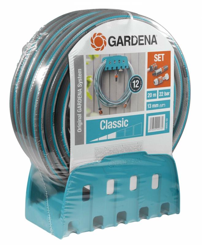 Шланг Gardena Classic (1/2 ") 20 м + Set + кронштейн (18005-20.000.00)