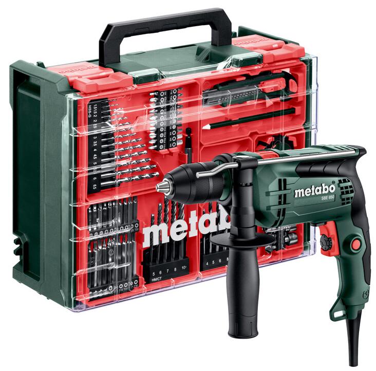 Ударний дриль Metabo SBE 650 Set Mobile Workshop (600742710)