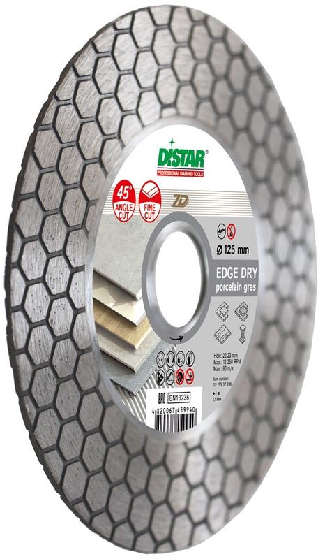 Диск алмазний відрізний Distar 1A1R 125x1,6/1,2x25x22,23/M14F Edge Dry (11117546010)