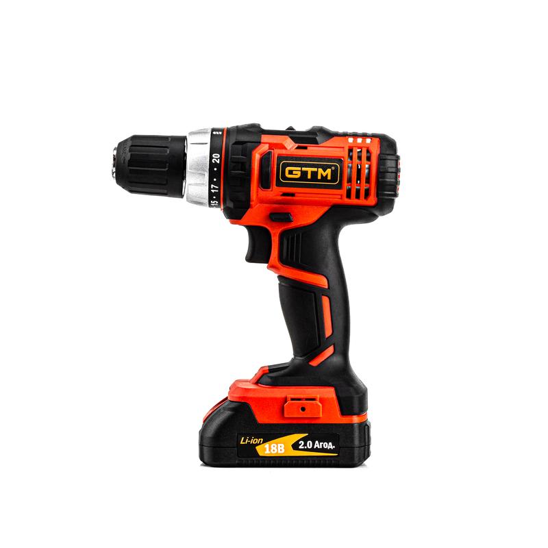 Акумуляторний дриль-шурупокрут GTM DS18/40P 2690