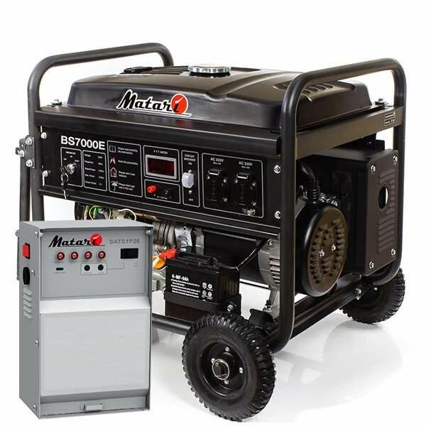 Бензиновий генератор Matari BS7000E-ATS